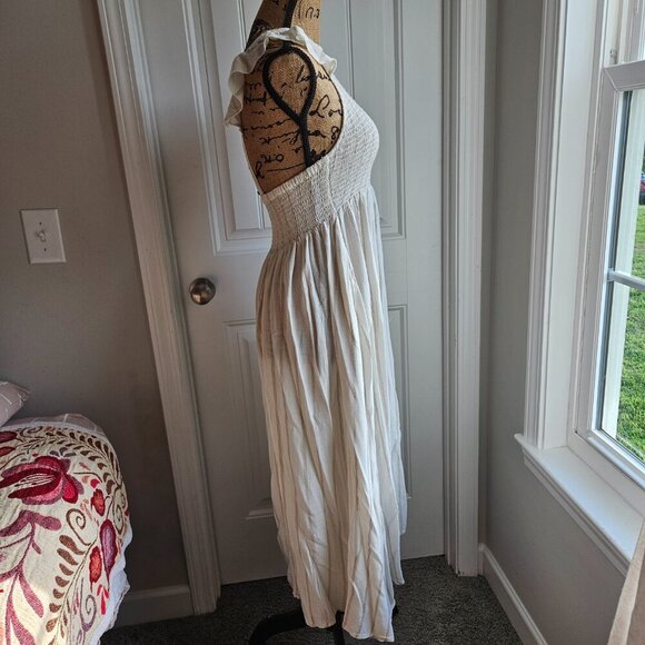 Free People Chambray Butterflies Midi Dress Size XS - Picture 13 of 15